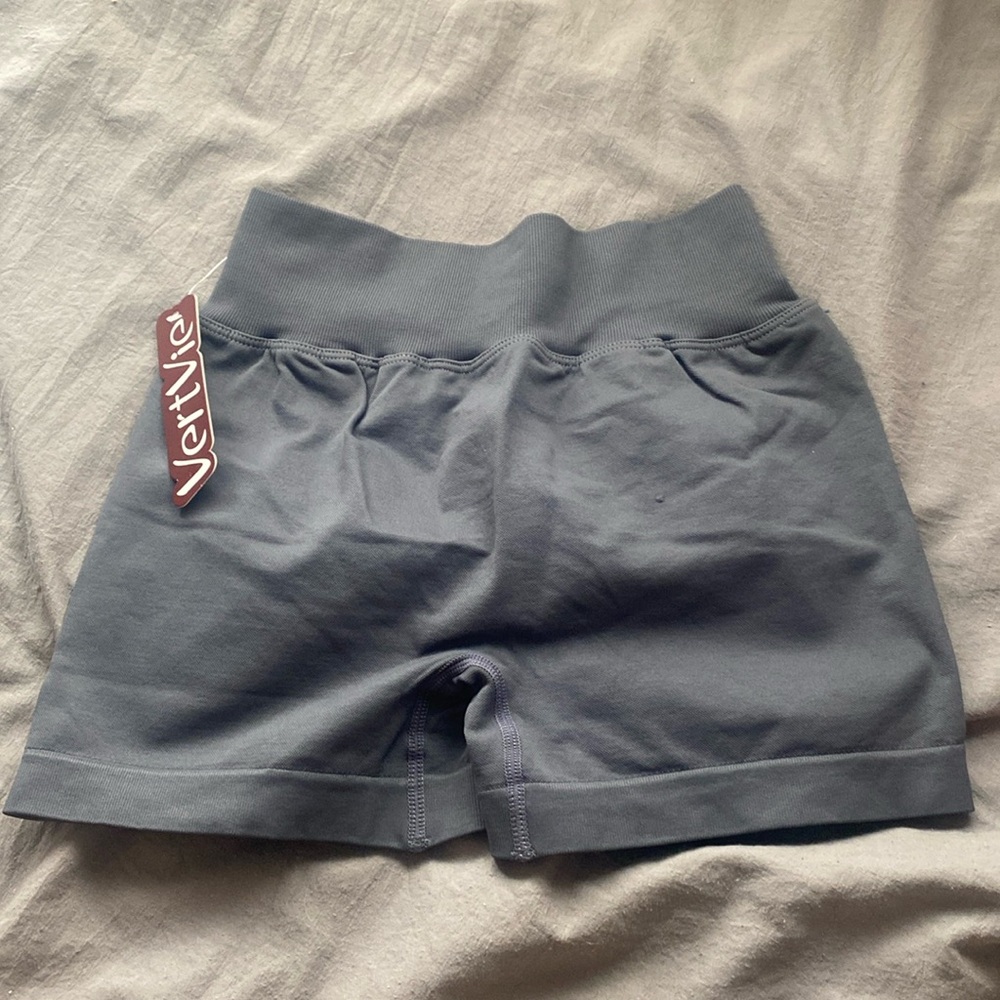 Gray VertVie Scrunch Shorts